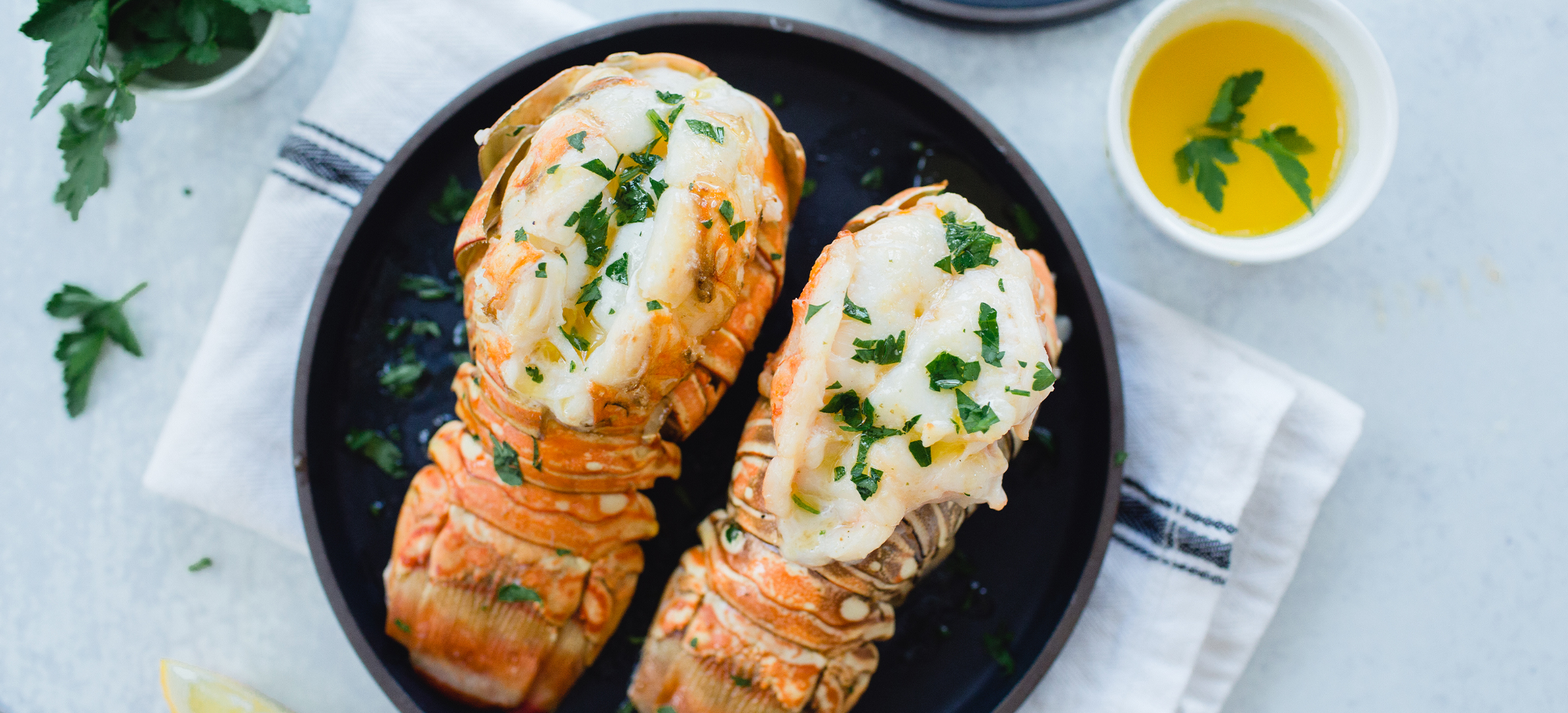 plated lobster tails 